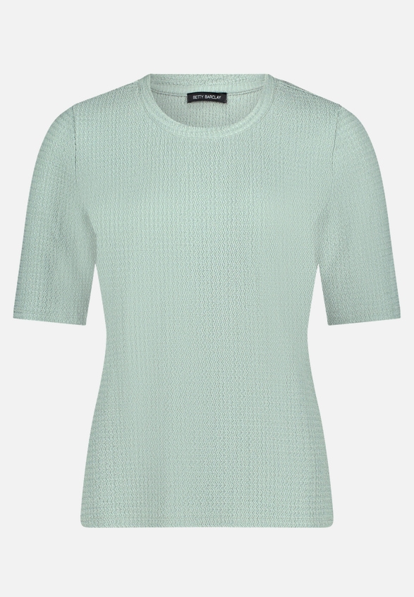 Strukturshirt mit Rundhalsausschnitt / Vorderseite