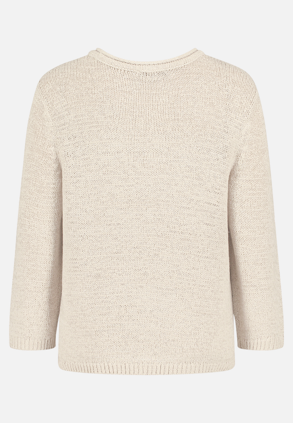 Strickpullover mit 3/4 Arm / Rückseite