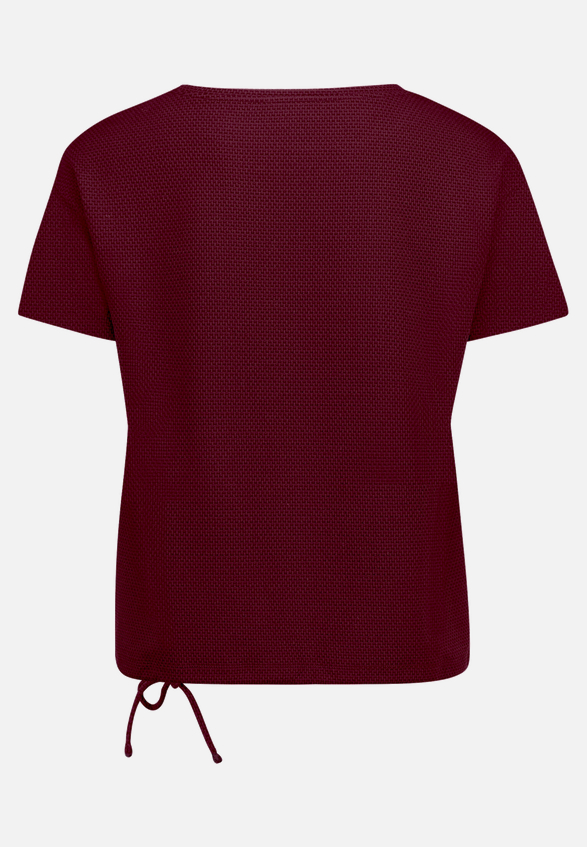 T-Shirt  strukturiert mit Bindedetail  / Rückseite