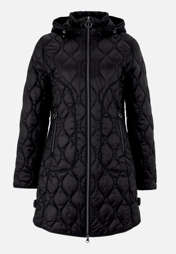 Outdoorjacke mit abnehmbarer Kapuze / Vorderseite