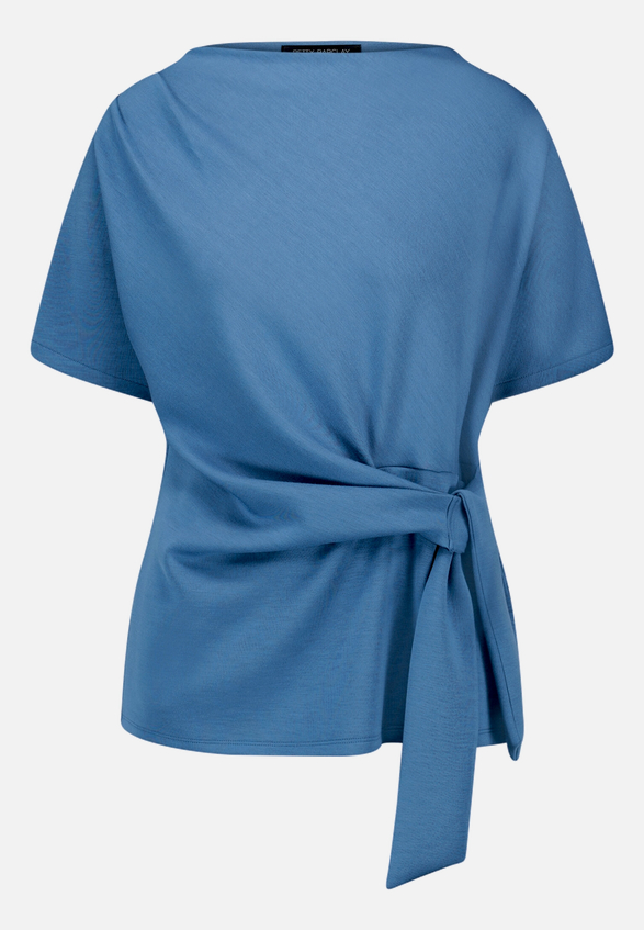 Jersey-Shirt mit Wickeloptik  / Vorderseite