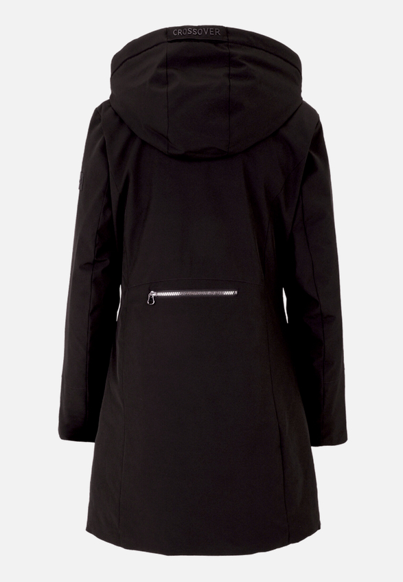 Outdoorjacke mit abnehmbarer Kapuze / Rückseite