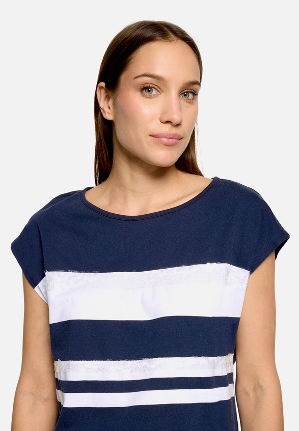 Casual-Shirt mit Ringel / Detailbild