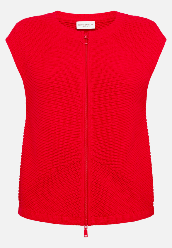 Grobstrickjacke ohne Arm / Vorderseite