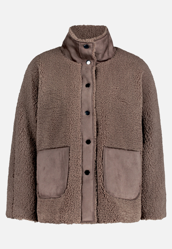 Outdoorjacke mit Plüsch / Vorderseite