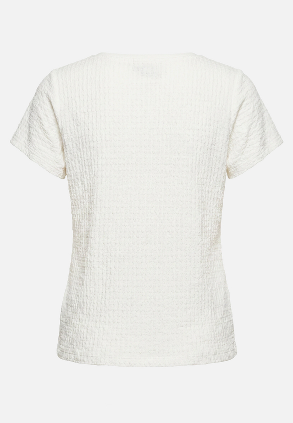 Strukturshirt mit U-Boot-Ausschnitt / Rückseite