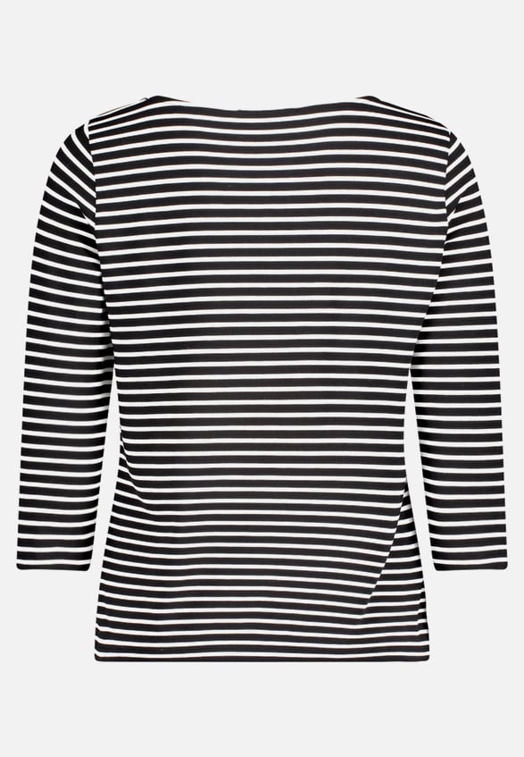 Basic Shirt mit Ringel / Rückseite