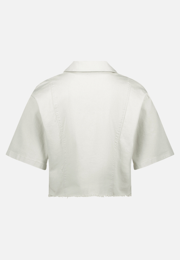 Jeansjacke kurzarm mit Knöpfen / Rückseite