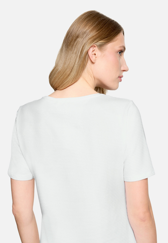 Basic Shirt mit Struktur / Detailbild