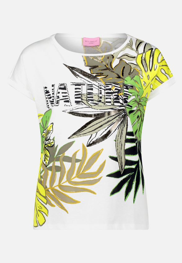 Halbarm-Shirt mit Ärmelaufschlag / Vorderseite