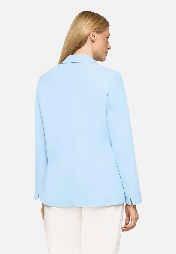 Longblazer mit Reverskragen / Modellfoto Rückseite