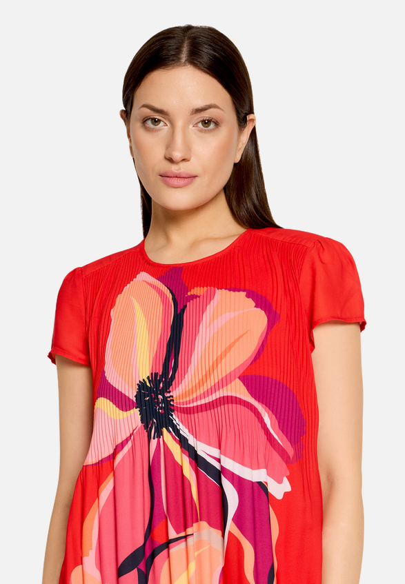 Plisseekleid kurzarm / Detailbild