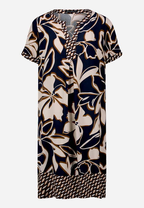 Tunika-Kleid  mit floralem Muster  / Vorderseite