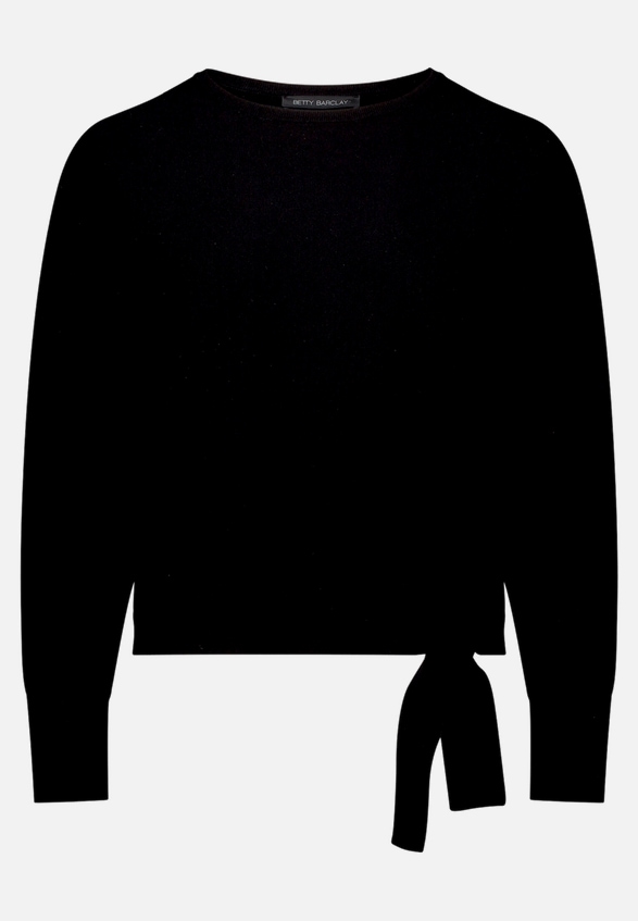 Feinstrickpullover mit Fledermausärmeln / Vorderseite