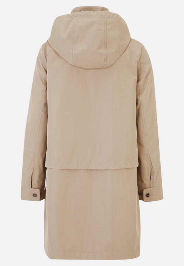 Outdoorjacke mit abnehmbarer Kapuze / Rückseite