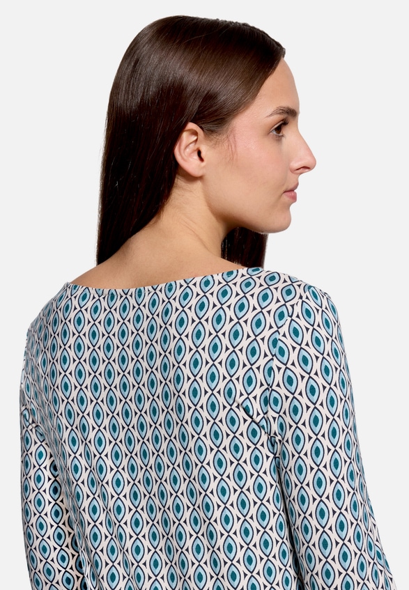 Shirt  3/4 Arm mit grafischem Muster / Detailbild