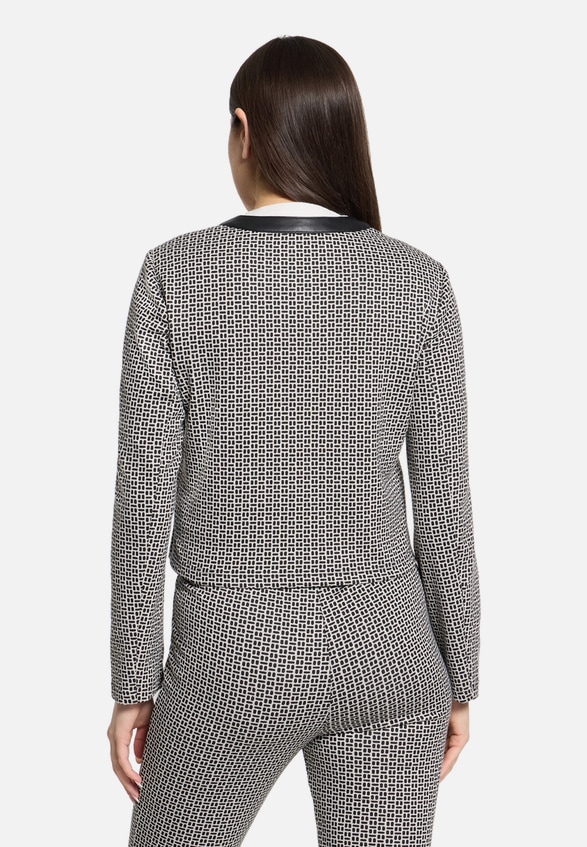 Blazer-Jacke langarm / Modellfoto Rückseite