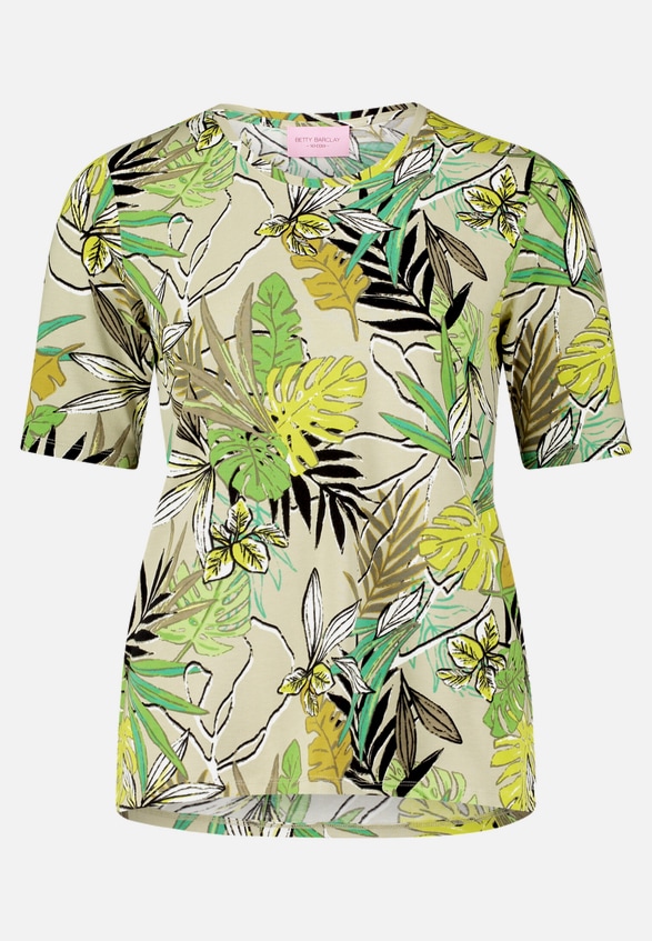 Basic Shirt mit Blumenprint / Vorderseite