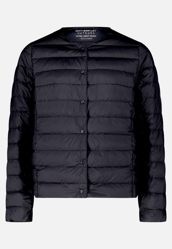 Daunen-Steppjacke mit Rundhalsausschnitt / Vorderseite