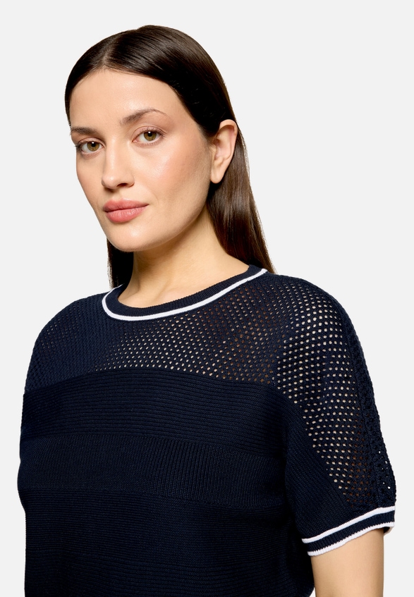 Feinstrickpullover mit Struktur / Detailbild