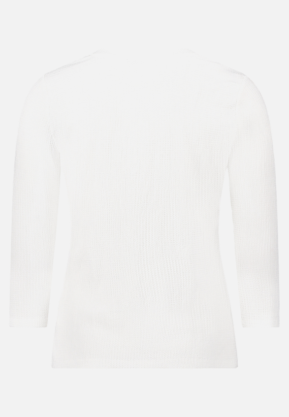 Strukturshirt mit Rundhalsausschnitt / Rückseite