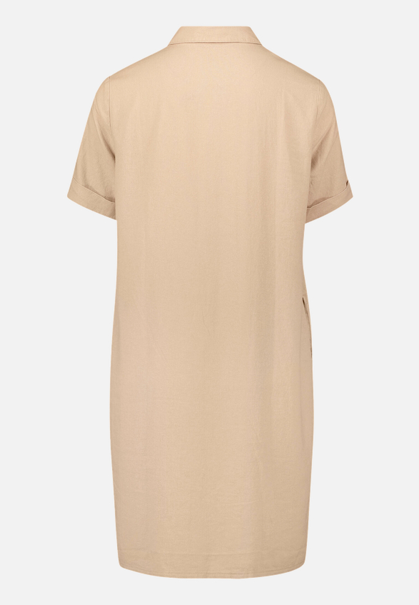 Leinenkleid mit Knopfleiste / Rückseite
