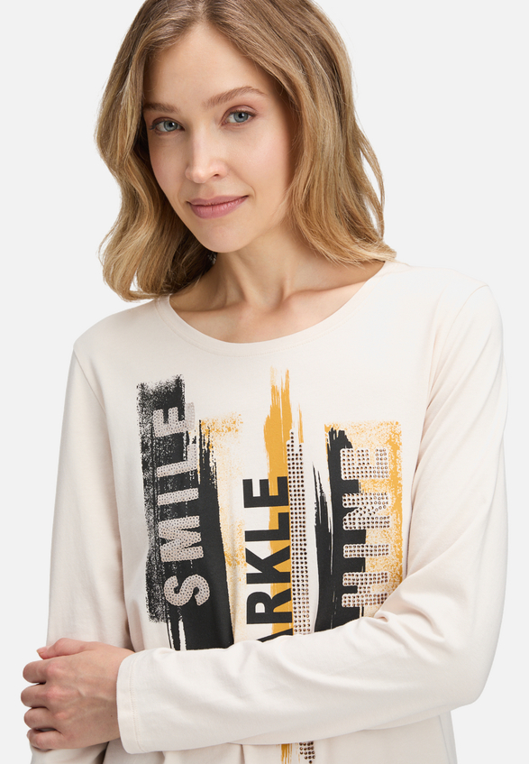 Basic Shirt mit Placement / Detailbild