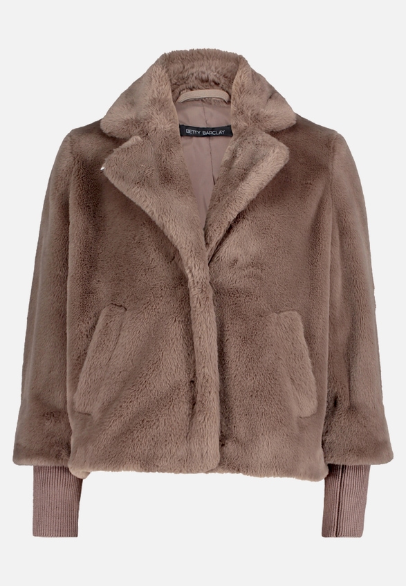 Outdoorjacke mit Plüsch / Vorderseite