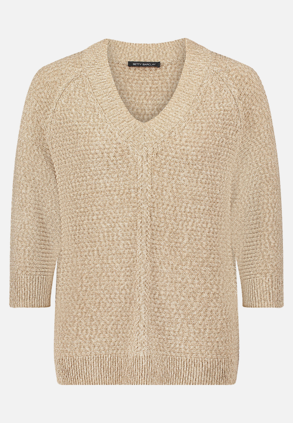 Strickpullover mit Struktur / Vorderseite