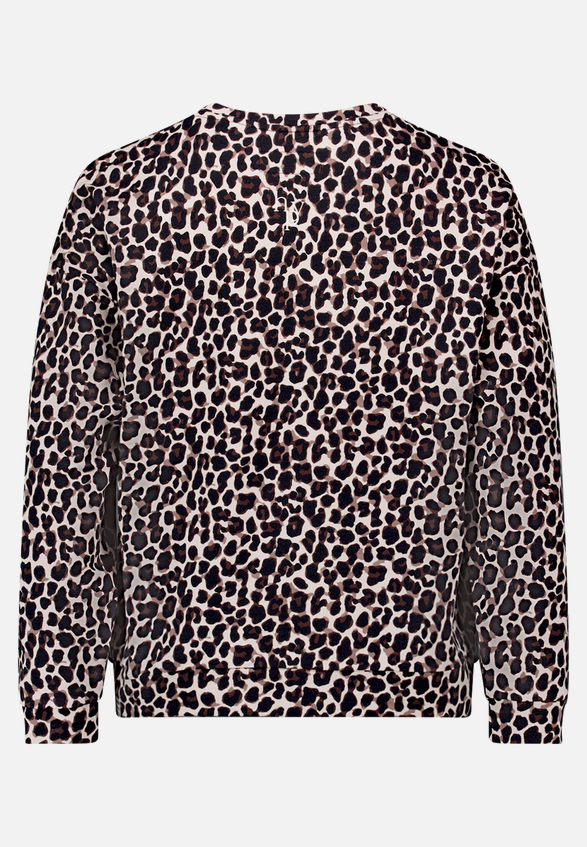 Leo-Pullover  mit Rundhalsausschnitt  / Rückseite
