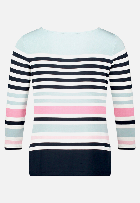 Basic Shirt mit U-Boot-Ausschnitt / Rückseite
