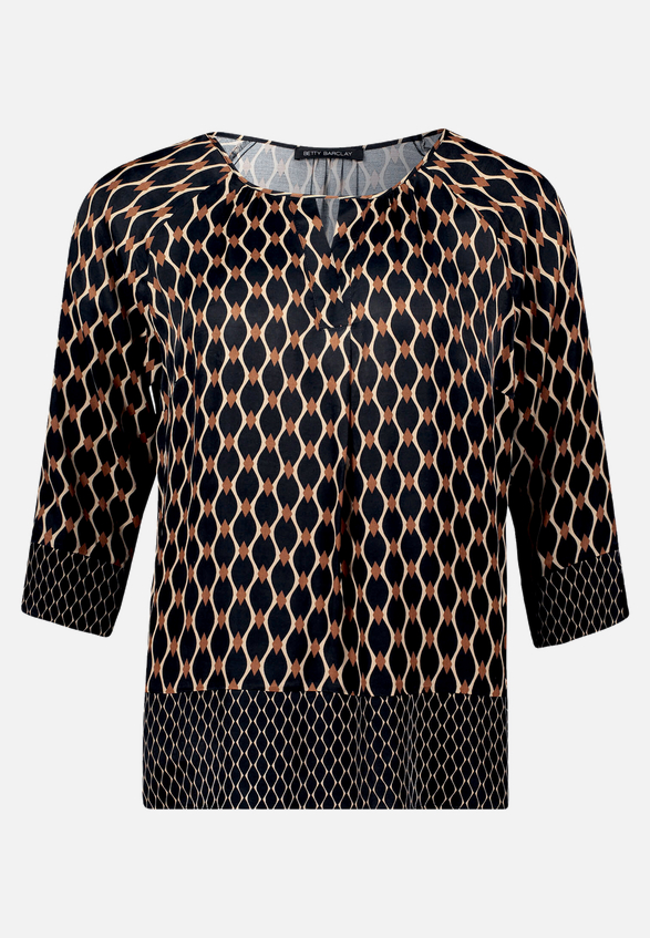 Schlupfbluse mit Print / Vorderseite