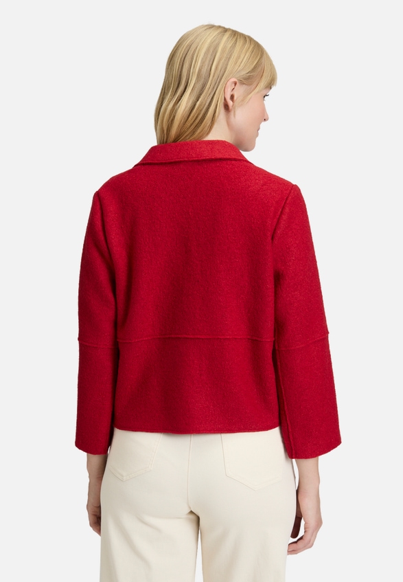 Blazer-Jacke mit Reverskragen / Modellfoto Rückseite