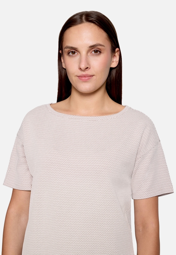 T-Shirt  strukturiert mit Bindedetail  / Detailbild