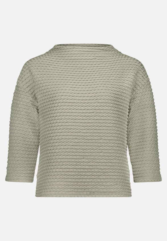 Sweatshirt  3/4 Arm mit Strukturmuster  / Vorderseite