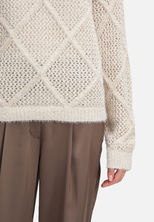 Strickpullover mit Effektgarn / Detailbild