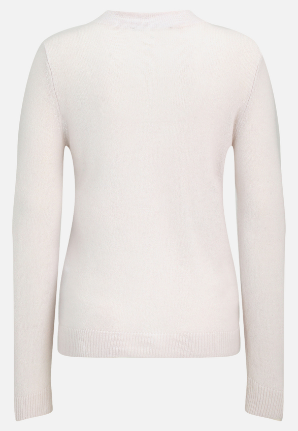 Kaschmir-Pullover mit Stehkragen / Rückseite