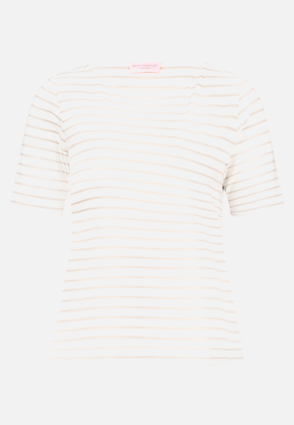 Ringelshirt mit U-Boot-Ausschnitt / Vorderseite