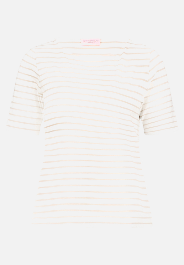 Ringelshirt mit U-Boot-Ausschnitt / Vorderseite