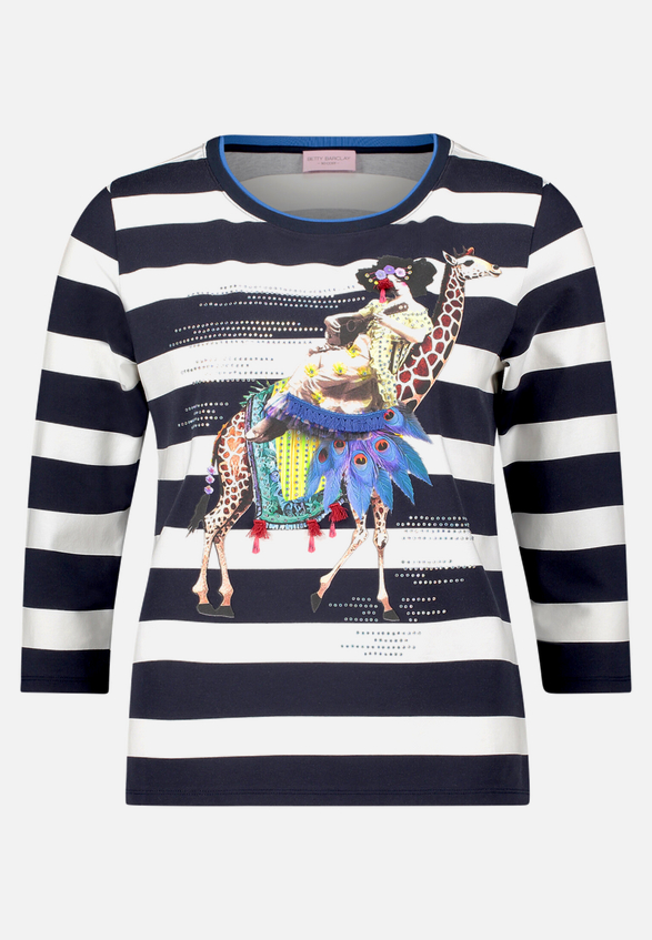 Basic Shirt mit Aufdruck / Vorderseite