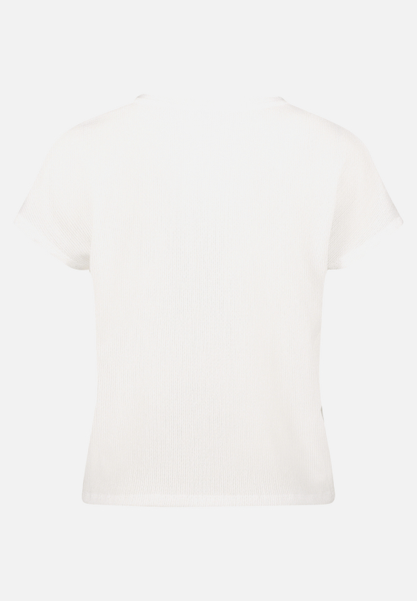 Strukturshirt mit U-Boot-Ausschnitt / Rückseite