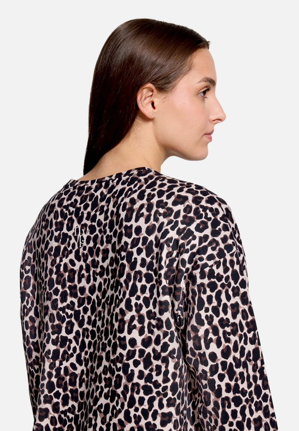 Leo-Pullover  mit Rundhalsausschnitt  / Detailbild