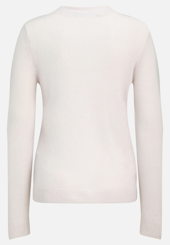 Kaschmir-Pullover mit Stehkragen / Rückseite