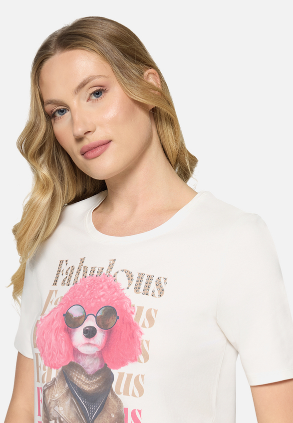 Basic Shirt mit Placement / Detailbild