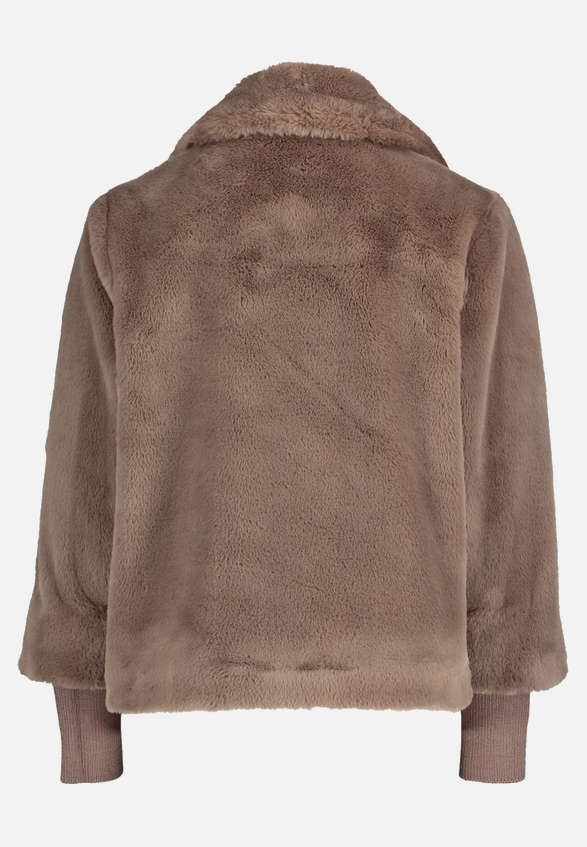 Outdoorjacke mit Plüsch / Rückseite