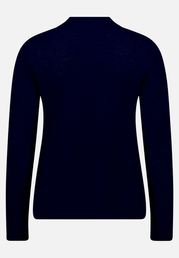 Kaschmir-Pullover mit Stehkragen / Rückseite