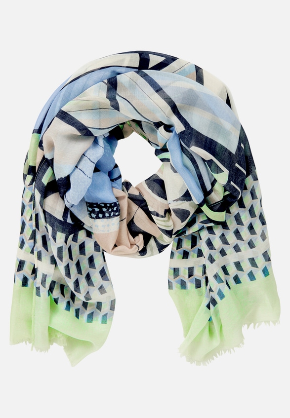 Basic-Schal mit Print / Vorderseite