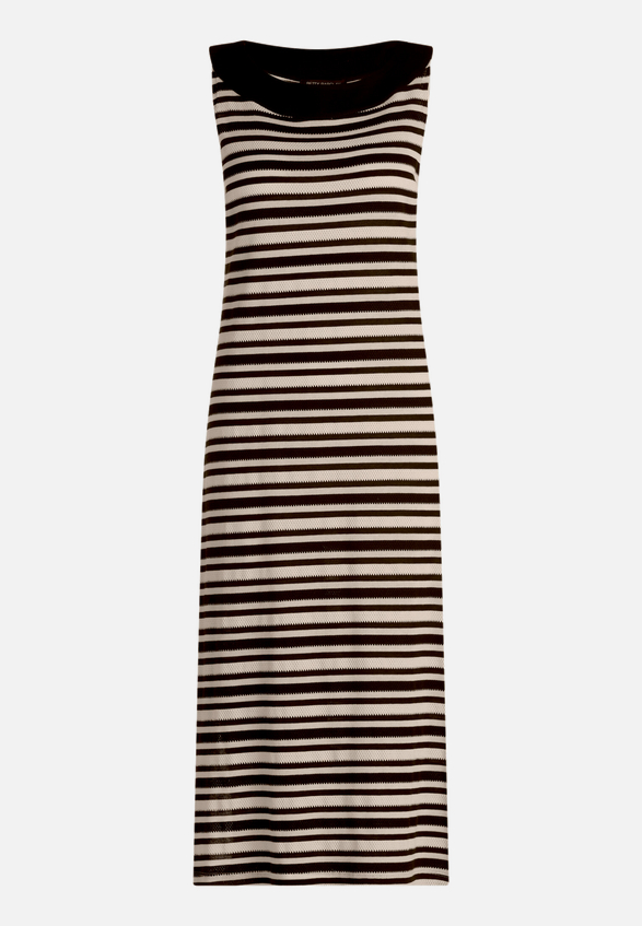 Strickkleid  mit Streifen  / Vorderseite