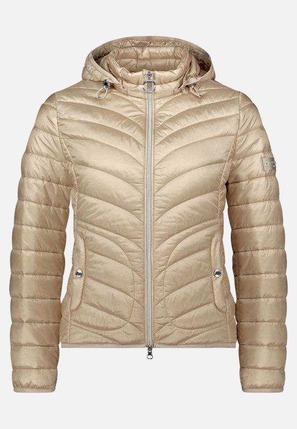 Outdoorjacke mit abnehmbarer Kapuze / Vorderseite