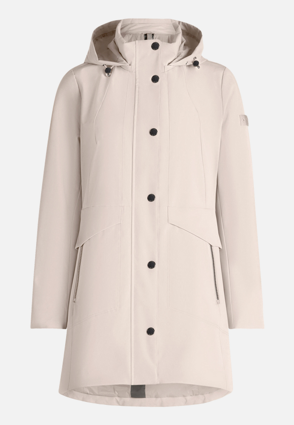 Outdoorjacke mit abnehmbarer Kapuze / Vorderseite